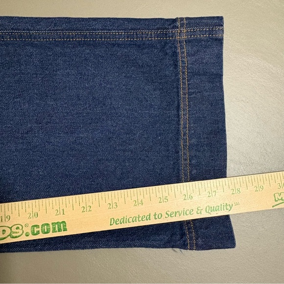 LOFT “The Wide Leg” Dark Blue Jeans Waist 27” Size 4 - Picture 11 of 12